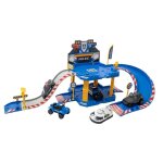 Garage de police 40 pcs  assembler ? avec 1 voiture rampe accessoires et autocollants jeu de construction ...