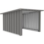 Garage pour tondeuse robotis�e - rojaplast - smart b - t�le galvanis�e - cadre galvanis� - dimensions ...