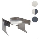 Garage xl pour tondeuse - robot avec bac � plantes hwc - g60 m�tal 47x70x100cm inox