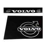 Garde - boue / presse - boue arrire 40x240cm volvo avec criture blanche et logo sur fond noir en caoutchouc ...