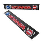 Garde - boue pour semi - remorque scania rouge sur noir 40x240cm