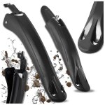 Garde - boue de v�lo plastique abs avant et arri�re lot de 2 vtt edibazzar
