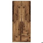 Garde - robe en bois ding�nierie - wiens - 80x52x180 cm - vieux bois - 2 portes - 2 tiroirs - compartiment ...