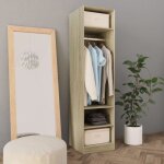 Garde robe chne sonoma 50x50x200 cm bois d ingnierie
