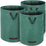 Gardebruk 3x sac de jardin 280 l par sac charge max. 50kg doubles coutures 3 poignes sac de dchets ...