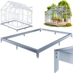 Gardebruk� fondation serre de jardin 250x190cm acier inoxydable cadre acier montage fixation embase serre ...