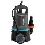 Gardena pompe dvacuation eaux charges 9000 ? 300w ? dbit max 9000l / h & pression max 0. 6bar ? extension ...