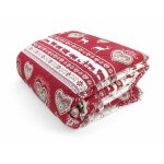 Gardena tyrolean couvre - lit matelass� rouge chambre double 2