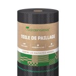 Gardengloss 50m gotextile anti - mauvaises herbes 100g / m ? permable  leau (50m x 1m rouleau)