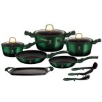 Casseroles et poêles - berlinger haus - emerald - aluminium forgé - revêtement en titane - 12 pièces Casseroles et poêles - berlinger haus - emerald - aluminium forgé - revêtement en titane - 12 pièces