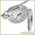 Garosa montre de poche classical quartz analog smooth pocket watch necklace lunettes bracelet cha�ne ...