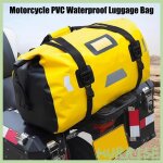 Garosa sac polochon de moto sac � bagages r�fl�chissant �tanche en pvc pour moto sac moto pour 66l (197 ...