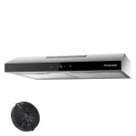Gasland sr60ss hotte aspirante dcorative 60cm chemine plate inox touch control 3 vitesses evacuation ...