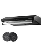 Hotte aspirante encastrable - gasland - uc60bs - 60cm - 333 m / h - filtre  charbon - touch control ...