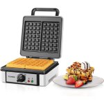 Gaufrier belge 1200w contr�le de temp�rature � 5 vitesses appareil a gauffre electrique poign�e thermo ...