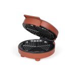 Gaufrier - livoo - dop255r - rouge - 1000 w - 5 gaufres en c?ur - thermostat automatique
