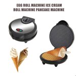 Gaufrier �lectrique - 1000 w - antiadh�sif - contr�le automatique de la temp�rature - machine � cornets ...
