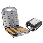 Gaufrier �lectrique avec rev�tement anti - adh�sif machine � noix pour 24 moiti�s de noix machine � biscuits ...