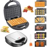 Gaufrier gauffrier multifonctions 750w avec 6 plaques de gril antiadhésives amovibles gauffrier répondant ... Gaufrier gauffrier multifonctions 750w avec 6 plaques de gril antiadhésives amovibles gauffrier répondant ...