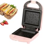 Gaufrier grille - pain lectrique pour sandwichs croque monsieur appareil  sandwich avec plaque antiadhsive ...