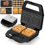 Gaufrier multifonction - zeegma - rotee chef - 800 w - inox - 5 plaques interchangeables Gaufrier multifonction - zeegma - rotee chef - 800 w - inox - 5 plaques interchangeables