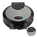 A gaufrier gaufrier multifonctionnel noir en acier inoxydable(255 x 205 x 11 cm)avec rev�tement antiadh�sif ...