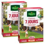 Gazon - vilmorin - gazon 7 jours - 1 kg (x2)