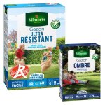 Gazon - vilmorin - gazon ultra r�sistant - label rouge - 1 kg + gazon ombre - 250 g