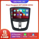 Gearelec autoradio 9 pouces android pour peugeot 207 2006 - 2010 avec carplay andriod auto gps navigation ... Gearelec autoradio 9 pouces android pour peugeot 207 2006 - 2010 avec carplay andriod auto gps navigation ...