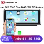 Gearelec autoradio android 11 pour bmw e90 3 srie 2005 - 2012 cic systme avec 10. 25 pouces carplay ...