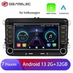 Gearelec autoradio android 13 pour vw passat touran caddy golf 5 golf 6 carplay android auto 7 pouces ...