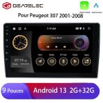 Gearelec autoradio carplay pour peugeot 307 2001 - 2008 (2go + 32 go) android 13 android auto gps wifi ... Gearelec autoradio carplay pour peugeot 307 2001 - 2008 (2go + 32 go) android 13 android auto gps wifi ...