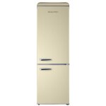 Gedtech r�frig�rateur combin� vintage gcbv310cr - conglateur bas - cr�me - capacit 310 l - faible conso ...