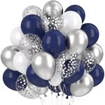 Gender revealfille ou garcon ballon confettis argentballon bleu blanc pour decoration mariage garcon ...