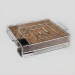 Gnrateur de fume froide - fumoir  froid - 8  10 heures de fume - 100 g de sciure - 19x15 cm - gris ...