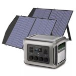 Allpowers ? gnrateur solaire 2500w centrale lectrique portable 2016wh avec 2 panneaux solaires 100w ...