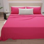 Ensemble de parure de draps - g�n�rique - 4 pi�ces - 100% coton - 160x200 cm - uni