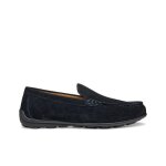 Geox spherica ec16 a - mocassins homme en daim bleu marine