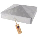 Gezu impex chapeau poteau pyramide cloture 91 x 91 mm acier inoxydable capuchon poteau bois carr�