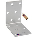 Gezu impex equerre dassemblage galvanis� 60 x 60 x 40 mm renforc�e connecteurs m�tal pour charpente