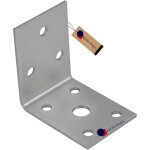 Gezu impex equerre dassemblage galvanis� 60 x 60 x 60 mm renforc�e connecteurs m�tal pour charpente