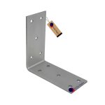 Gezu impex equerre dassemblage galvanis� 90 x 90 x 40 mm renforc�e connecteurs m�tal fixation pour charpente ...