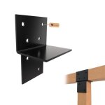 Gezu impex pergola �l�ment dextension 121 x 121 mm rev�tement poudre noire connecteur poteau bois rallonge ...