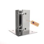 Support de poteau � boulonner r�glable gezu impex 100 x 100 mm galvanis� � chaud support de base