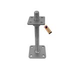 Gezu impex support de poteau galvanis� � chaud 80 x 80 mm 50 - 230 mmhauteur reglable platine bois pied ...