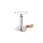 Gezu impex support de poteau galvanoplastie 70 x 70 mm 110 - 160 mmhauteur reglable platine bois pied ...