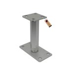 Gezu impex support de poteau galvanoplastie 80 x 80 mm 180 - 230 mmhauteur reglable platine bois pied ...