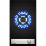 Gh12bf plaque de cuisson  gaz en verre 1 feux plaque de cuisson encastrable avec brleur wok 30 cm en ...