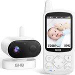 Ghb babyphone cam�ra b�b� hd 720p - vision nocturne �cran ips 28 vox audio bidirectionnel temp�rature ...