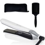 Ghd - fer � lisser lisseur ghd chronos blanc + trousse de voyage hairprice + brosse hairprice